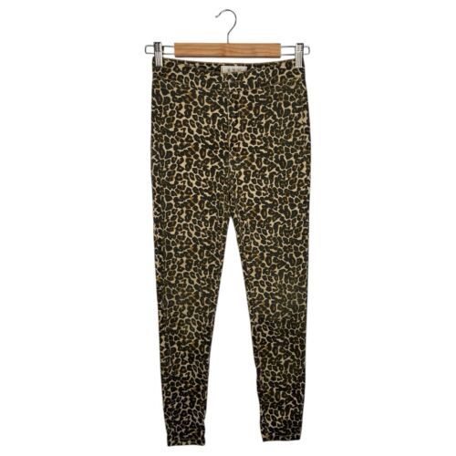 We The Free People Pants Womens 25 Brown Leopard Skinny Jeggings Wobwife - $24.74