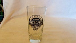 St. Louis Microfest 2013 Beer Tasting Glass, Black Logo 4.625&quot; Tall - £15.73 GBP