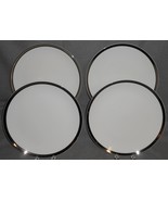 Set (4) MIKASA Bone China SOLITUDE PATTERN Dessert or B&amp;B Plates NARUMI ... - $558.50 MXN