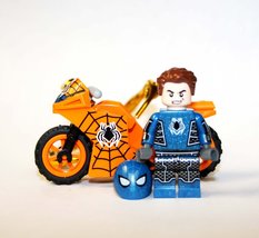 Building Block Spider Man Fear It Self with motorcycle marvel Minifigure... - £5.08 GBP
