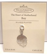 Hallmark Keepsake Silver Plated BOY Charm THE HEART OF MOTHERHOOD - $8.21 CAD