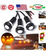 Durable 3-pack 3000K Amber LED Grille Lights - Easy Install for All 12V ... - $34.53 CAD