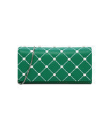 Charles &amp; Keith Embellished Quilted Wallet Chain Clutch Small Shoulder B... - £23.97 GBP