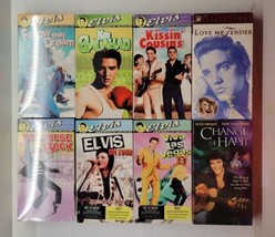 Lot Of 8 Sealed Elvis Presley VHS Tapes Jailhouse Rock Viva Las Vegas On Tour - £19.66 GBP