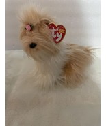 VGC 2005 Ty Beanie Babies Tibby Maltese Pomeranian mix Dog puppy Soft Pl... - £15.25 GBP