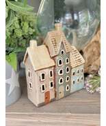 NEW! Tiled Three Houses Tealight Holder - $759.47 MXN