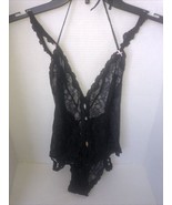 Victoria’s Secret Black Lace  One piece lingerie Sz Medium NewWith Tags - $42.08