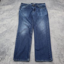 DKNY Jeans Pants Mens 36 Blue Straight Leg Mid Rise 5 Pocket Design Bottoms - £23.44 GBP
