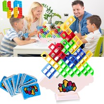 48 pcs Tetra Tower Game 2 or 2 Players Stack Attack Game for Kids and Adults Tet - £25.58 GBP