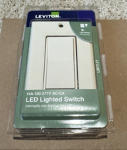 Leviton Lighted Switch - 15A-120VAC - Light Almond No. 5672 L5672-T - $10.88