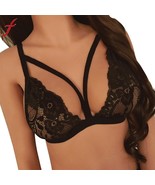 Sexy Women Bandage Floral Lace Bralette Bustier Crop Top Sheer Wire Free... - £23.97 GBP