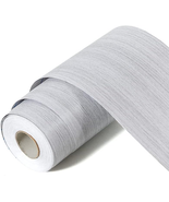 11 Yard Grey Wood Grain Wallpaper Border Removable PVC Waterproof Peel a... - $13.06