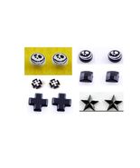 1 Pair Clip On Magnetic Stud Earrings Black Square,Star,Round Cross Men ... - $4.16 CAD