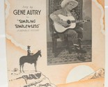 Tumbling Tumbleweed Sheet music 1934 Gene Autry - £11.82 GBP