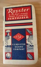 1956-1957 FS Royster Guano Company Agricultural Fertilizer Vtg Memo Note... - $8.10