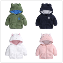 Infant Newborn Boys Girl Spring/Fall Hooded Coat Zipper Cartoon Outerwea... - £14.14 GBP