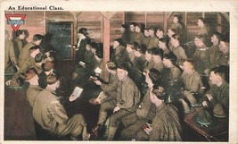 Army recruits attending educational class Boot Camp YMCA Postcard N18 - £7.33 GBP
