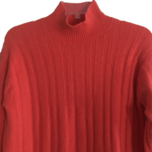 J Crew RE-IMAGINED Mock Turtleneck Sweater Size S Ribbed Knit Merino Woo... - $24.99