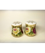 ENESCO ROSE PATTERN  SALT &amp; PEPPER SHAKERS  VINTAGE UNUSED - $14.80