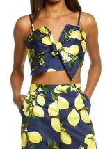 2.7 August Apparel lemon tank in Navy - £37.43 GBP