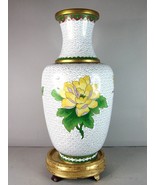 Decorative Vintage Estate Chinese Asian Cloisonné Floral Vase E904 - €128,37 EUR