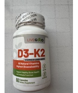 LIVEGOOD D3-K2 2000 Vitamin Organic Rice Hulls Hypromellose Vegetable - $20.68 CAD