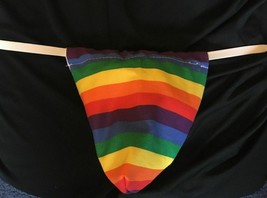 New Sexy Mens RAINBOW Gay Pride Flag  Gstring Thong Male Lingerie Underwear - £15.87 GBP