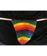 New Sexy Mens RAINBOW Gay Pride Flag  Gstring Thong Male Lingerie Underwear - £14.88 GBP