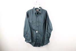 Deadstock Vtg 50s 60s Big Ben Mens Medium Work Mechanic Button Shirt Green USA - £55.22 GBP