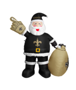 New Orleans SAINTS Air Blown LED Self-Inflatable Santa Claus 7' - $118.79