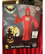 Kids Red Horrer Ghoul Costume Size Small 4-6 Robe 3-4 Years Halloween Dr... - $6.19 CAD