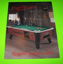 Dynamo Pool Tables Rugged Original Vintage FOLD-OUT Sales Flyer Brochure - £12.06 GBP