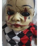Halloween TALKING CREEPY HELLEQUIN CLOWN Doll HAUNTED House Pro - $29.99