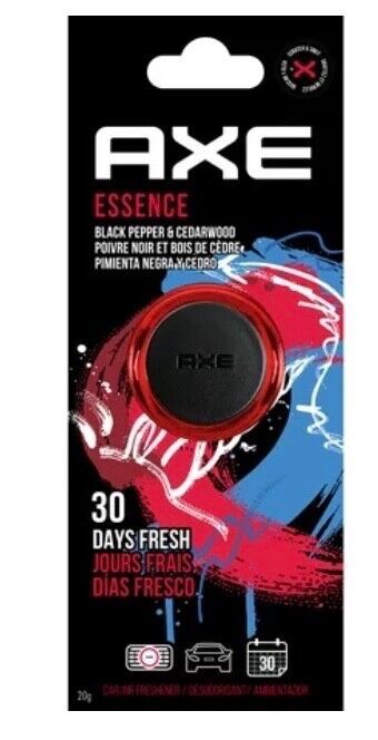 AXE Car Air Freshener, Essence (Black Pepper &amp; Cedarwood), 30 Days Fresh - $8.39