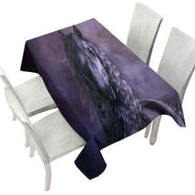 Noble Horse the Black Shadow Horses Art Tablecloth - $51.95 CAD+