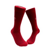Dark Red 3D Cubed Office Socks (Adult Large) - £4.39 GBP