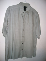 Claiborne Men&#39;s Short-Sleeved Patterned Shirt - Large - 100% Rayon - Euc! - £15.46 GBP