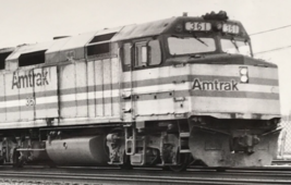 Railroad #361 F40PHR Electromotive Train 6 B&amp;W Photograph at Aurora IL 1985 - £7.43 GBP
