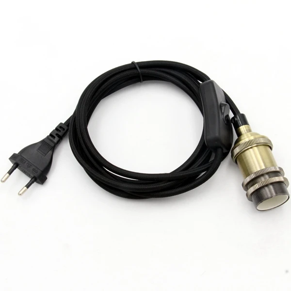 220V AC EU  Power Cord Cable With on/off Switch E14 ss Bulb Lamp Holder Socket F - £145.69 GBP