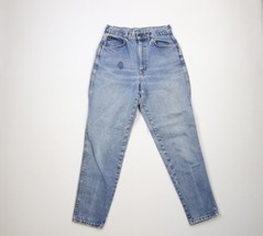 Vintage 90s Streetwear Womens 12 Distressed Tapered Leg Denim Jeans Blue USA - £31.71 GBP