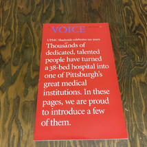 The Voice of UPMC Shadyside hospital  celebrates150 years publication bo... - €17,21 EUR