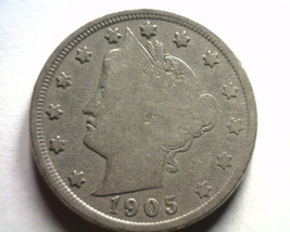 1905 Liberty Nickel Very Good / Fine VG/F Nice Original Coin Bobs Coins 99c Ship - £2.96 GBP