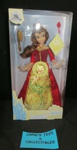 ShopDisney Authentic 12.5&quot; Princess Belle Red Rose Light Up Dress W/ Sound Doll - £53.38 GBP