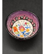 Mexican Hand Painted Tulip Mini Bowl Trinket Side Dish Red Salt Cellar - €17,19 EUR