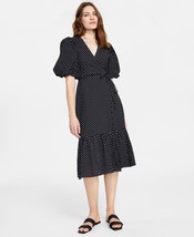 MINKPINK Womens Polka Dot Wrap Midi Dress,Spot,Large - £77.07 GBP