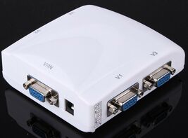 Video Display SPLITTER 1 port in 4 monitor out 1 to 4 VGA SVGA XGA LCD S... - $79.79