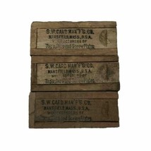 3 VTG NOS S.W. CARD Mfg. Co. Original Wood Box taps Made in USA 3-48 N.C... - £15.72 GBP