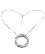 LOS417 - Rhodium 925 Sterling Silver Chain Pendant with AAA Grade CZ  in... - $93.85 CAD