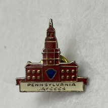 Pennsylvania Jaycees Organization Club State Jaycee Enamel Lapel Hat Pin... - $7.95