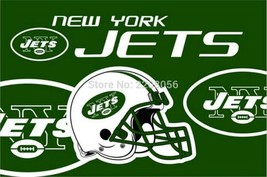 New York Jets Flag 3x5ft Banner Polyester American Football jets023 - £12.57 GBP